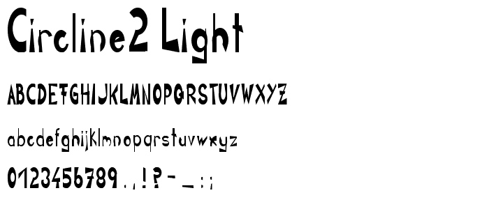 CIRCLINE2 Light font